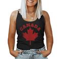 Canada Vintage Canadian Flag Leaf Maple Retro Women Tank Top