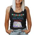 Caravan And Wine Lovers Happy Camper Life Women Tank Top