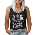 Chat Fille La Vie Est Meilleure Avec Un Chat Women Tank Top