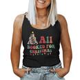 My Christmas Is All Booked Merry Bookmas Costume Women Tank Top