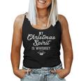 My Christmas Spirit Is Whiskey Christmas Whiskey Drinker Women Tank Top