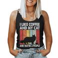 I Like Coffee And My Cat Maybe 3 People Vintage Maine Coon Women Tank Top