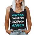 Coffee Scrubs And Rubber Gloves Medical Nurse Women Tank Top