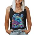 Colorful Rainbow Cheetah Graphic Women Tank Top