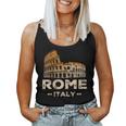 Coolintage Roma Italia Coliseo Souvenirs Roma Italia Cuello Camiseta sin mangas para mujer