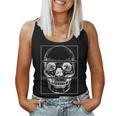 Cráneo Nu Goth Cuello Camiseta sin mangas para mujer