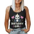 Cute Birthday Girl Kawaii Panda Graphic Women Tank Top