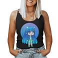 Cute Chibi Style Kawaii Anime Girl Aquachan Women Tank Top