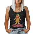 Cute Gingerbread Godmother Christmas Cookie Pajama Family Women Tank Top