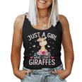 Cute Just A Girl Who Loves Giraffes Floral Girls Women Tank Top Cute Just A Girl Who Loves Giraffes Floral Girls Women Tank Top