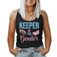 Cute Keeper Of The Gender Touchdowns Reveal For Mom And Dad Women Tank Top