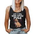 Cute Pug For Girls Dog Owner Puppy Pug Lover Women Tank Top