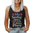 Cute Sewing Quilters Crafting Quilting Knitting Women Tank Top