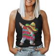 Dabbing Mexican Poncho Cinco De Mayo Dab Sombrero Women Tank Top