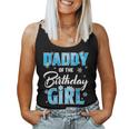 Daddy Of The Birthday Girl Family Snowflakes Winter Party Women Tank Top