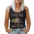 Daddy's Little Girl Veteran's Daughter Camo Army Military Women Tank Top