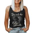 Die Mit Der Katze Speaks Für Katze Papa Cat Mother Children Tank Top Frauen