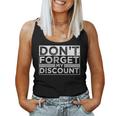 Don't Forget My Discount Old People Fathers Day Women Tank Top