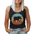 Elephant Retro Vintage 60S 70S Sunset Mammal Zoo Animal Men Women Tank Top