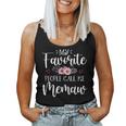 My Favorite People Call Me Memaw Floral Mother's Day Women Tank Top
