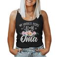 My Favorite People Call Me Oma Floral Birthday Oma Women Tank Top