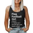 Flag Football Girl Definition & Sassy Womans Sports Women Tank Top