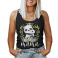 Flowers Mom & Cute Baby Panda Animal Mama Mother's Day Women Tank Top