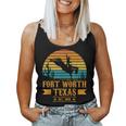 Fort Worth Texas Rodeo Rider Horse Fort Worth Texas Women Tank Top