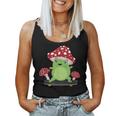 Frog Mushroom Hat Skateboard Cute Cottagecore Aesthetic Girl Women Tank Top