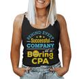 Accountant Joke Behind Successful Company Boring Cpa Women Tank Top