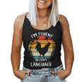 Chicken Retro Vintage I’M Fluent In Fowl Language Women Tank Top