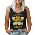 Cornhole Vintage Beer Corn Hole Game Player Cornholer Women Tank Top