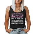 Health Information Management Woman Or Man Women Tank Top