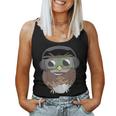 Sarcastic Coffee & Owl Lovers Cute Vintage Gamer Women Tank Top