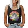 Siberian Cat Rainbow Gay Pride Lgbtq Women Tank Top