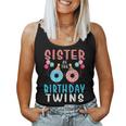 Sister Of The Birthday Twins Donut Women Tank Top