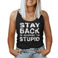 Stay Back I'm Allergic To Stupid Sarcastic Women Tank Top