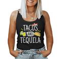 Tacos And Tequila Mexican Sombrero Women Tank Top