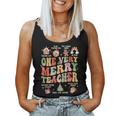 Xmas Holiday Very Merry Teacher Women Tank Top