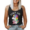 Gamer Girl Gaming Unicorn Cute Video Game Girls Women Tank Top