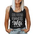 Girlfriend Fiancée Wife 2024 For Wedding And Honeymoon Women Tank Top