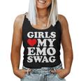 Girls Love My Emo Swag Lustiges Mädchenherz My Emo Punk Tank Top Frauen