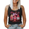 Gnomes Valentines DayGirl Cute Heart Graphic Women Tank Top