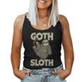 Goth Sloth Gothic Emo Cute Sloths Women Tank Top