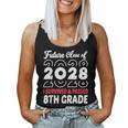 Graduation 2024 Future Class Of 2028 8Th Grade Women Tank Top