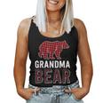 Grandma Bear Red Buffalo Plaid Matching Family Christmas Women Tank Top