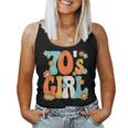 Groovy 70S Girl Hippie Theme Party Outfit 70S Costume Women Women Tank Top