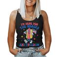 Groovy 4Th Of July I'm Here For The Snacks And Freedom Women Tank Top