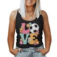 Groovy Soccer Love Cute Soccer Lover Ns Girls Women Tank Top