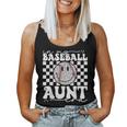 Groovy Vintage In My Baseball Aunt Era Baseball Aunt Auntie Women Tank Top